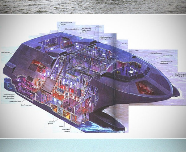 Sea Shadow Cutaway